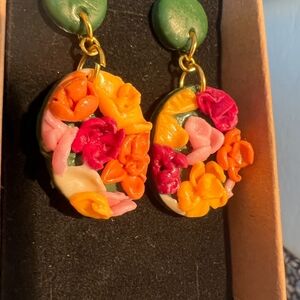 Floral earrings